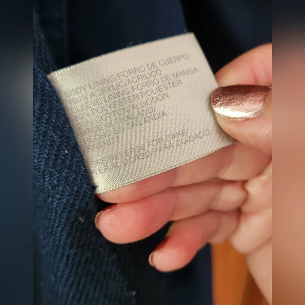 Jacqueline Ferrar Blue Trench Coat with Classic Design - Picture 5 of 5